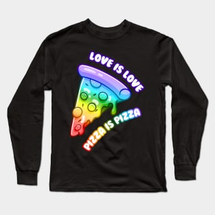 Pizza raimbow Long Sleeve T-Shirt